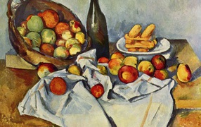 Painting Cezanne - Food