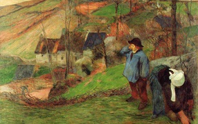 Painting Cezanne - Little boy