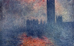 Painting Claude Monet - Castle