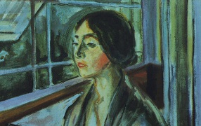 Картина Эдварда Мунка - Одинокая женщина