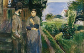 Картина Эдварда Мунка - Летний вечер 1889