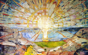 Картина Эдварда Мунка - Восход