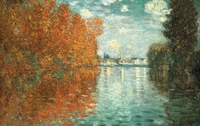 Painting Monet - Autumn effect