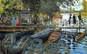 Painting Monet - Port