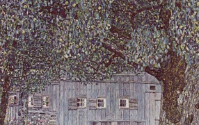 Картина Густава Климта - Хижина в лесу