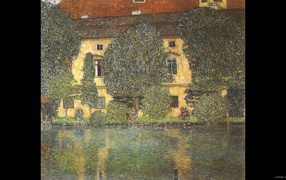 Картина Густава Климта - Шлосс Каммер Аттерзее