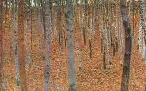 Картина Густава Климта - бук роща