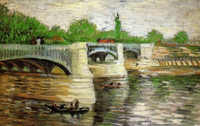 Painting of Vincent Van Gogh - Bridge