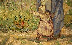 Painting of Vincent Van Gogh - Little girl