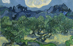 Картина Винсента Ван Гога - Оливковые деревья