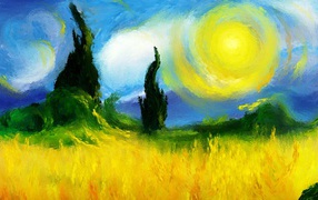 Картина Винсента Ван Гога - Жара