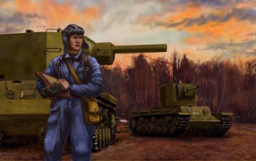 	   Russian tank Klim Voroshilov