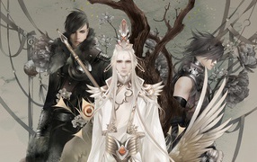 Ангел около дерева