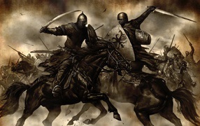 Битва воинов на конях