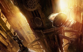 Герой в фантастическом городе