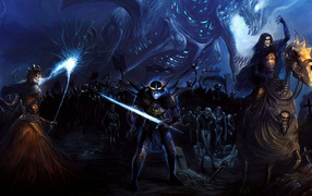 Монстр с огненным мечом