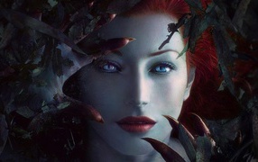 Рыжеволосая девушка вампир