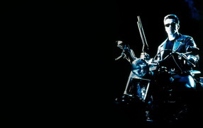 Terminator on a motorcycle