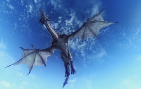 The dragon spread its wings