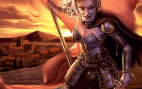 Воин со знаменем