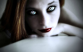 Vampire girl waiting