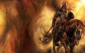 Богатырь с копьем