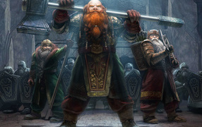 Бородатый мужик с кувалдой