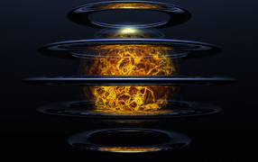 Огненный шар в кругах