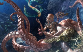 Человек под водой