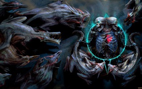 Скелет и монстры