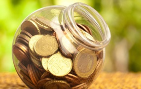 Монеты в банке