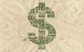 Стильный знак доллара