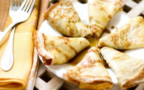 Блины с медом