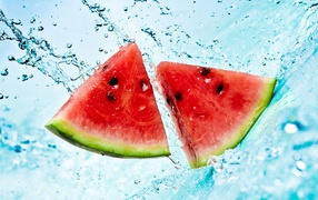 Watermelon in water