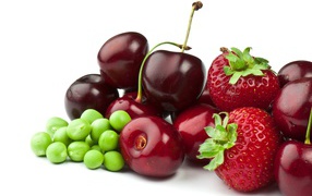 Ягоды и горох