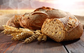 	   Bread and wheat ears