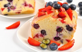 Casserole with berries