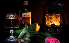 Коньяк с шоколадом