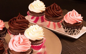 Кексы с кремом