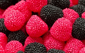 Красный и черный мармелад