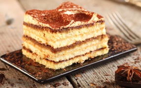 Сдобный торт с кремом