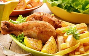 Курочка с картошкой