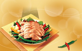 Мясо с перцем