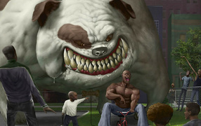 Шутка с собакой