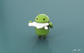 Android eating Apple