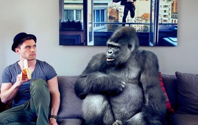 Давид Олкарни с бананом