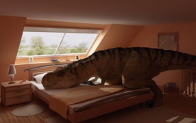 Тиранозавр в спальне