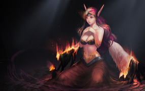Горят крылья у демона