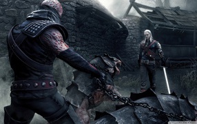 Встреча с врагом в игре Ведьмак