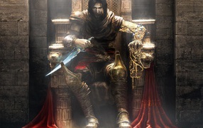 Принц сидит на троне